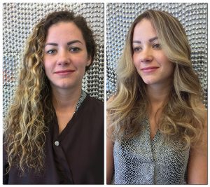 Haircut and Color Before and After MI