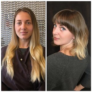 Haircut and Color Before and After MI